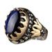 Rings for Women Large Saphire Ring Round Blue Gemstone Ring Vintage Ring Diamond Ring Gift Ring Peacock Shape Peacock Ring Diamond Ring Big Diamond Ring Fashion Rings Iron H