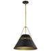 60/7768-Nuvo Lighting-Adina - 3 Light Large Pendant-17.25 Inches Tall and 18 Inches Wide-Matte Black Finish