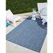 outdoor solid collection rug â€“ 2 x 3 blue flatweave rug perfect for entryways kitchens breakfast nooks accent pieces
