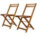 moobody 2 Piece Folding Dining Chairs Acacia Wood Garden Recliner Side Chair Patio Backyard Poolside Outdoor Indoor Furniture 15.7 x 20 x 31.5 Inches (W x D x H)