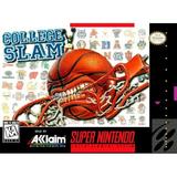 Restored College Slam (Super Nintendo 1996) SNES Basketball Game (Refurbished)