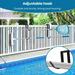 UDIYO 1PC/2PCS Storage Hook Strong Load-bearing Simple Installation Adjustable Iron Black Heavy Duty Fence Hooks Swimming Pool Supplies