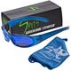 Chicopee Foam Padded Sunglasses (Frame Color: Crystal Blue Lens Color: Clear)