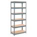 Boltless Extra Heavy Duty Shelving 36 W x 12 D x 84 H 6 Shelves Wood Deck