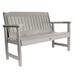 highwood Lehigh 4-foot Eco-friendly Synthetic Wood Garden Bench Harbor Gray