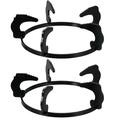 NUOLUX 2PCS 20.2cm Cast Iron Gas Stove Rack Cast Iron Stove Kitchen Cookware Ring