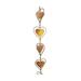 Gift Outdoor Wall Decor Coffee house Decorative Metal Wind Chimes Steel Leaf Rain Chain Butterfly Wind Chimes HEART