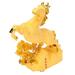 HElectQRIN Decorative Running Horse Statue Horse Statue Gold Exquisite Beautiful Decorative Running Horse Statue For Desktop Decoration