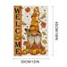 Moocorvic Welcome Fall Garden Flag 12x18 Double Sided Vertical for Outside Small Farmhouse Maple Leaf Fall Garden Yard House Flags Thanksgiving Outdoor Decoration