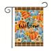 SPXUBZ Pumpkin Garden Flag 12x18inch Autumn House Yard Maple Leaves Outdoor