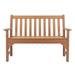 HLONK 49in backrest vertical grid teak color HDPE bench N001