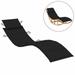 moobody Sun Lounger Cushion Fabric Outdoor Chaise Lounge Seat Cushion Black for Patio Lounge Chairs Sun Lounger 73.2 x 22.8 x 1.2 Inches (L x W x T)