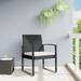 Suzicca Patio Dining Chairs 2 pcs Black Rattan