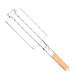Wiueurtly Nylon Kitchen Utensils Set Cooking Utensils for Nonstick Cookware Heat Sausage Barbecue Net BBQ Tool 304 Stainless Steel Corn Barbecue Rack Removable Foldable Portable Barbecue Net Clip