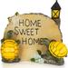 VP Home Turtles Home Sweet Home Solar Powered LED Outdoor Decor Garden