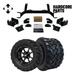 Hardcore Parts 6 Drop Axle Lift Kit for EZGO MPT/WORKHORSE 1200 (1994.5-2001.5) Golf Cart with 12 Black Storm Trooper Wheels and 22 x11 -12 DOT rated Mud-Terrain/All-Terrain tires