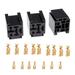 3pcs 80A 5 Pin Car Relay Base Socket Holder Connector With 15 Terminals High Quality