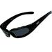 Chicopee Foam Padded Sunglasses (Frame Color: Gloss Black Lens Color: Yellow)