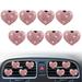 Car Aromatherapy Diffuser Car Air Fresheners Car Air Fresheners Clips 5Pcs Car Air Vent Clips Love Heart Aromatherapy Deodorant Car Perfume Accessories Stylish Car Perfume Clips