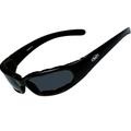 Chicopee Foam Padded Sunglasses (Frame Color: Gloss Black Lens Color: Clear)