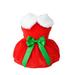 KYAIGUO Dog Cats Christmas Dresses Costumes Outfit Santa Dog Clothes Cat Dresses for Small Medium Dogs Puppy Kitten Outfit