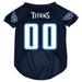 Tennessee Football Titans MEDIUM Mesh Pet Jersey Costume Shirt for Dogs & Cats
