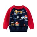 URMAGIC Toddler Boys Girls Sweatshirts Cute Cartoon Print Long Sleeve Pullover Crewneck Sweater