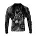 Raven Fightwear Men s The Gods of Egypt Maahes Lion Jiu Jitsu BJJ Rash Guard MMA Black Edition