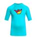 Junior Guards Shaka Short Sleeve Rashguard - Aqua - S