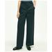 Brooks Brothers Women's Cotton Twill Wide Leg Pants | Black | Size 4