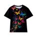 Toddler Boys Girls Shirt Shirt Butterflies Prints Trendy Kid Shirt Kid T Shirt Funny Youth Shirt Top 2 Cute Girl Toddler Dinosaur Clothes