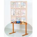 Wooden Mallet Divulge Optional Solid Oak Floor Stand - Medium Oak