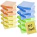 100 Pack of Bulk Wholesale 3 x3 100 Sheet Sticky Note Pads in Pastel Colors for School Office Students and Teachers - 100 Count of 3 x3 100 Sheet Sticky Note Pads in Yellow Green Orange and Blue