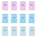12PCS Upturning Coil Notepad Simple A7 Notebook Creative Stationery Notebook Portable Memo Pad for Home Trip (Random Color)