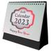 OUNONA English 2023 Desk Calendar Schedule Writing Desk Calendar Desktop English Calendar Ornament