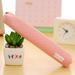 TUTUnaumb Long Polka Candy Colored Pencil Case Creative Canvas Pencil Storage Organizer Cute Pencil Boxes Office Supplies Storage Box Back-to-School Supplies for Students Office Supplies-Pink