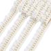 5 Yards Ruffle Lace Trim 30mm Imitation Pearl Lace Ribbon White Pearl Trimming Lace Ribbon Embroidery Lace Trim