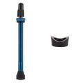 Origin8 Tubeless Alloy Presta Valve Tubeless Valve 70mm Single Blue