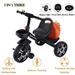 LELINTA Tricycles for 2 - 4 Years Old Boys and Girls with Bell - Portable Kids Balance Bike Riding Storage Basket Non-Slip Handle and Bell for Kids Toddlers Indoor & Outdoor Trike Toddlers Tricycle