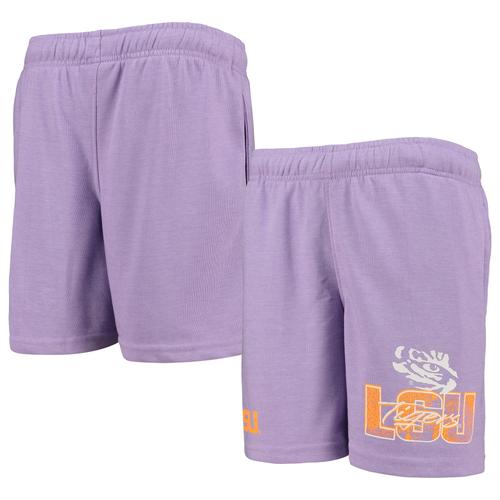 Lila LSU Tigers Super Fresh Neon Daze Shorts für Jugendliche