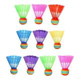 Mairbeon 10Pcs Training Shuttlecock High Strength Continuously Bounce EVA Good Toughness Badminton Ball Sports Accessories
