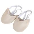 OUNONA Half Sole Stretch Women Dance Shoe Exercise Rhythmic Gymnastics Shoes Slippers Non-slip Belly Dancing Shoes for Adult(Skin Color M)