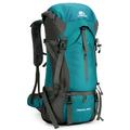 weikani 70L Hiking Backpack Water-resistant Climbing Camping Backpack Travel Daypack with Rain Cover