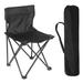 YSSOA Portable Folding Camping Chair with Carry Bag for Adults Collapsible Anti-Slip Padded Oxford Cloth Stool for Beach Hiking Fishing Gardening Picnic Color: Black Size: Large