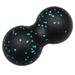OUNONA EPP Muscle Relaxation Dual Ball Peanut Massage Ball Yoga Fitness Lacrosse Ball for Home Office (Black Blue)
