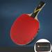 5 Star Table Tennis Racket 7 Ply Wood Ping Pong Bat Long Handl Spin Control