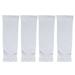 Hemoton 2 Pairs Fashion UV Sunscreen Arm Guard Protective Cover Arm Sleeves Fingerless Long Gloves for Outdoor Riding Kids (White)
