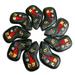 9x Golf Iron Headcover Club Head Cover 4-9 P A S Head Protector Outdoor Sports Waterproof Sticky Gift for Golfers Golf Club Covers