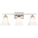 Millennium Lighting 3 Light 23" Vanity Fixture in Brushed Nickel