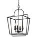 Millennium Lighting 4 Light 22" Pendant Fixture in Matte Black